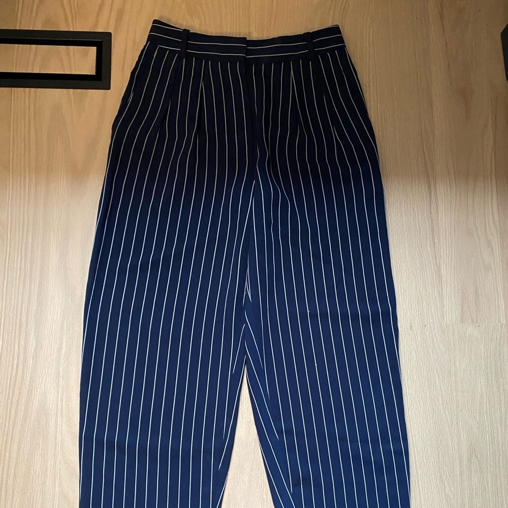 Aritzia Navy Striped Women's Pants